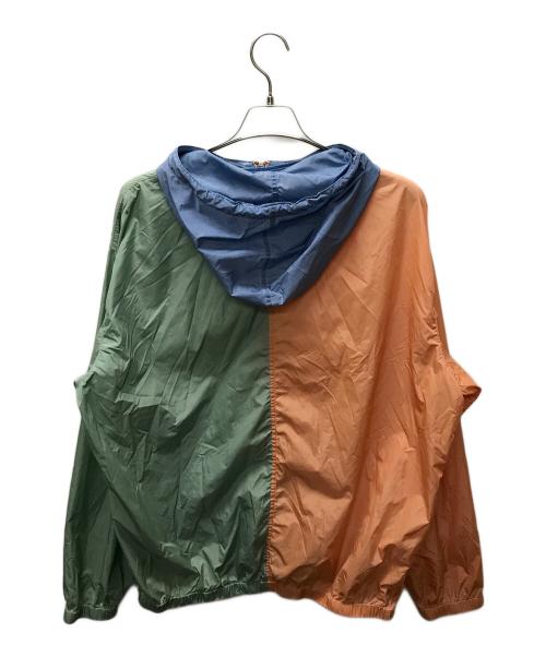 POLO RALPH LAUREN（ポロ・ラルフローレン）POLO RALPH LAUREN (ポロ・ラルフローレン) バイカラーアノラックパーカー オレンジ×グリーン サイズ:XLの古着・服飾アイテム