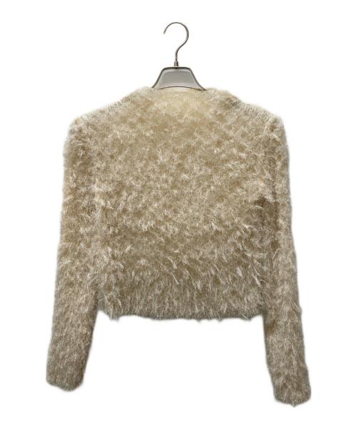 LEINWANDE（ラインヴァンド）LEINWANDE (ラインヴァンド) Pleats Shaggy Top ベージュ サイズ:FREEの古着・服飾アイテム