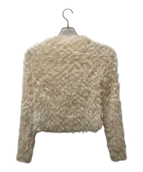 LEINWANDE（ラインヴァンド）LEINWANDE (ラインヴァンド) Pleats Shaggy Top ベージュ サイズ:FREEの古着・服飾アイテム