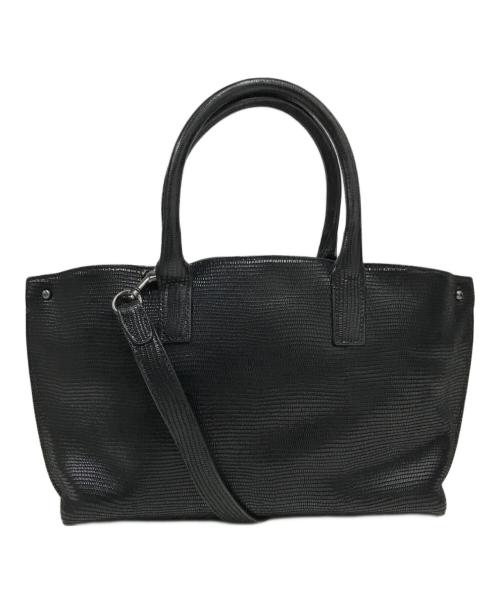 AKRIS（アクリス）AKRIS (アクリス) 2WAYショルダーバッグ ブラックの古着・服飾アイテム