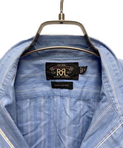 RRL（ダブルアールエル）RRL (ダブルアールエル) ストライプシャツ ブルー サイズ:Ｓの古着・服飾アイテム