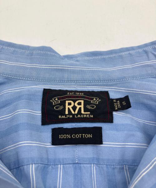RRL（ダブルアールエル）RRL (ダブルアールエル) ストライプシャツ ブルー サイズ:Ｓの古着・服飾アイテム
