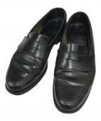 Crockett & Jonesクロケット＆ジョーンズ）の古着「コードバンコインローファー」｜ブラック