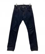 MOMOTARO JEANS桃太郎ジーンズ）の古着「出陣ナローテーパード デニムパンツ」｜インディゴ