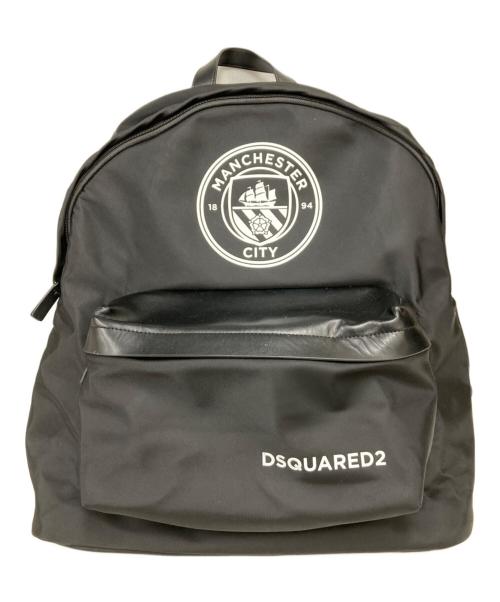 DSQUARED2（ディースクエアード）DSQUARED2 (ディースクエアード) Manchester City (マンチェスター・シティ) マンチェスターシティバックパック ブラックの古着・服飾アイテム