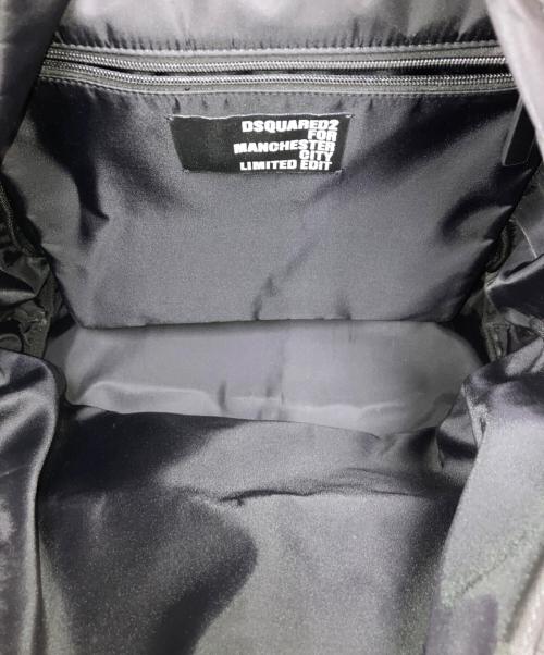 DSQUARED2（ディースクエアード）DSQUARED2 (ディースクエアード) Manchester City (マンチェスター・シティ) マンチェスターシティバックパック ブラックの古着・服飾アイテム