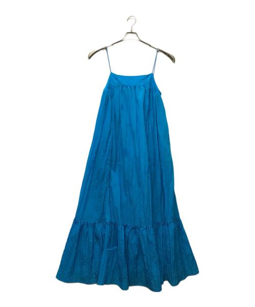 MAISON SPECIAL（メゾンスペシャル）MAISON SPECIAL (メゾンスペシャル) キャミソールワンピース ブルー サイズ:FREEの古着・服飾アイテム