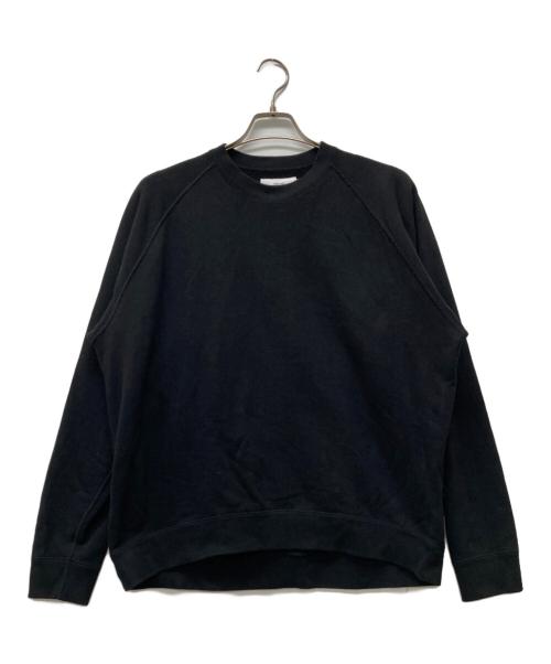 Graphpaper（グラフペーパー）Graphpaper (グラフペーパー) ループウィラーラグランスウェット ブラック サイズ:SIZE1の古着・服飾アイテム