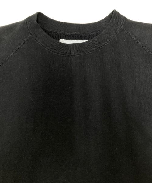 Graphpaper（グラフペーパー）Graphpaper (グラフペーパー) ループウィラーラグランスウェット ブラック サイズ:SIZE1の古着・服飾アイテム