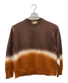 CANTATE×Wild Life Tailor（カンタータ×ワイルドライフテイラー）の古着「別注first pick suvin gold tie-dye knit」｜ブラウン