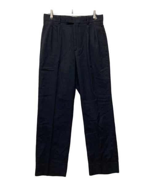 A.PRESSE（アプレッセ）A.PRESSE (アプレッセ) Wide Tapered Trousers ネイビー サイズ:３の古着・服飾アイテム