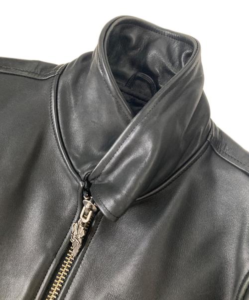 HARLEY-DAVIDSON（ハーレーダビッドソン）HARLEY-DAVIDSON (ハーレーダビッドソン) カウレザーライダースジャケット ブラック サイズ:Mの古着・服飾アイテム
