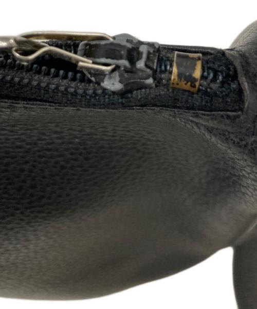 Yves Saint Laurent（イヴサンローラン）Yves Saint Laurent (イヴサンローラン) ヴィンテージロゴレザーショルダーバッグ ブラックの古着・服飾アイテム