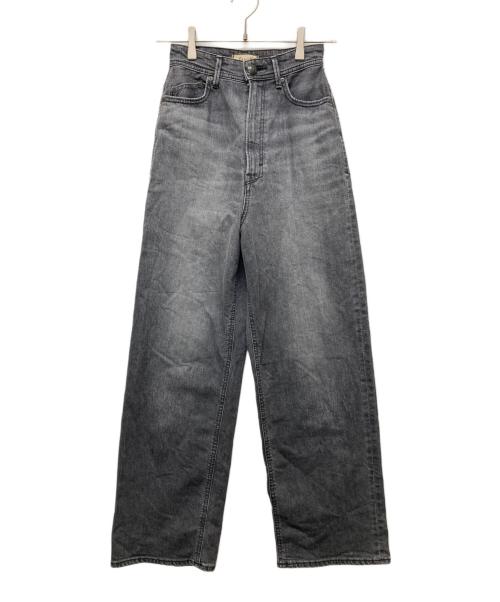 YANUK（ヤヌーク）YANUK (ヤヌーク) JOAN Loose Straight デニムパンツ ブラック サイズ:W22の古着・服飾アイテム