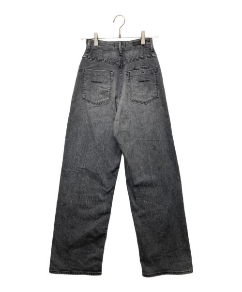 YANUK（ヤヌーク）YANUK (ヤヌーク) JOAN Loose Straight デニムパンツ ブラック サイズ:W22の古着・服飾アイテム