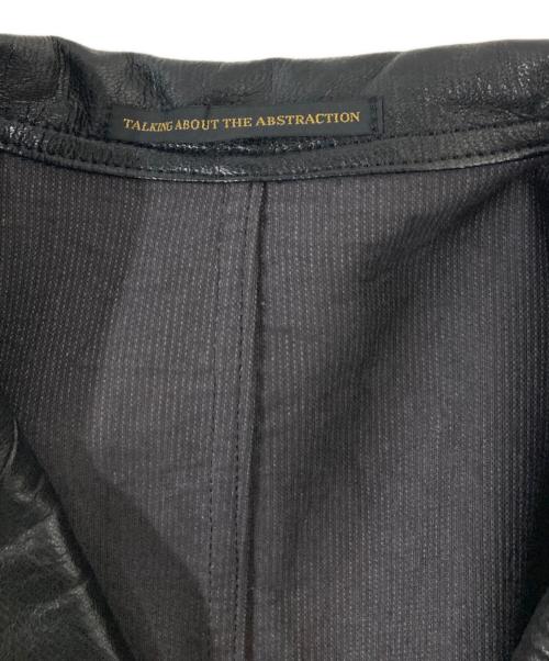 Yohji Yamamoto pour homme（ヨウジヤマモト プールオム）Yohji Yamamoto pour homme (ヨウジヤマモト プールオム) レザー×コーデュロイチェスターコート ブラック サイズ:3の古着・服飾アイテム