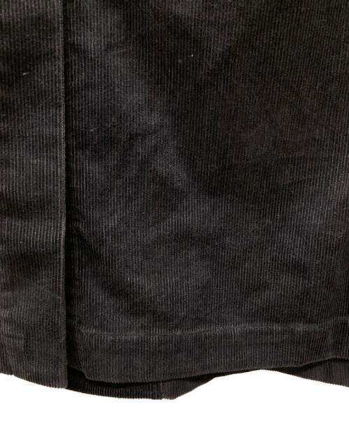 Yohji Yamamoto pour homme（ヨウジヤマモト プールオム）Yohji Yamamoto pour homme (ヨウジヤマモト プールオム) レザー×コーデュロイチェスターコート ブラック サイズ:3の古着・服飾アイテム