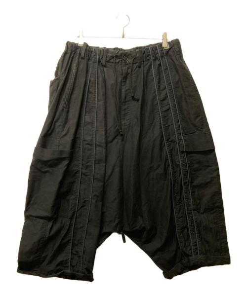Yohji Yamamoto pour homme（ヨウジヤマモト プールオム）Yohji Yamamoto pour homme (ヨウジヤマモト プールオム) コットンパイピングサルエルロングパンツ ブラック サイズ:SIZE5の古着・服飾アイテム