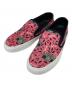 Saint Laurent Paris（サンローランパリ）の古着「Venice Slip On Radio Print Sneaker」｜ピンク