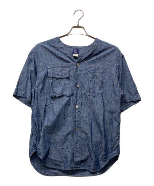POST O'ALLS（ポストオーバーオールズ）POST O'ALLS (ポストオーバーオールズ) BDU Shirt ブルー サイズ:Ｓの古着・服飾アイテム