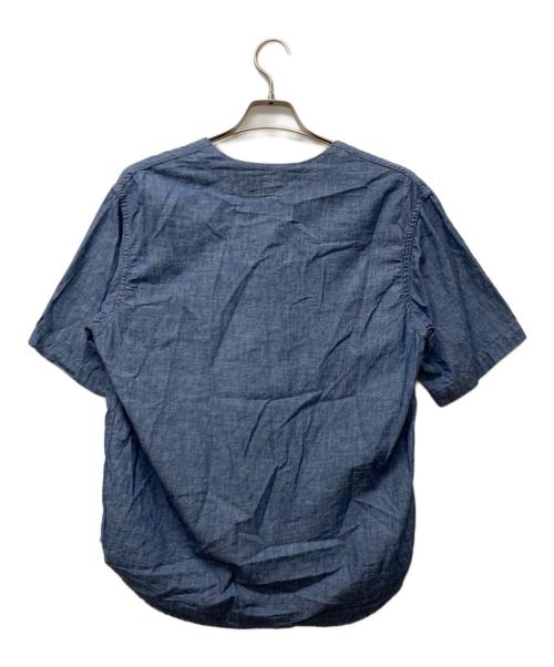 POST O'ALLS（ポストオーバーオールズ）POST O'ALLS (ポストオーバーオールズ) BDU Shirt ブルー サイズ:Ｓの古着・服飾アイテム