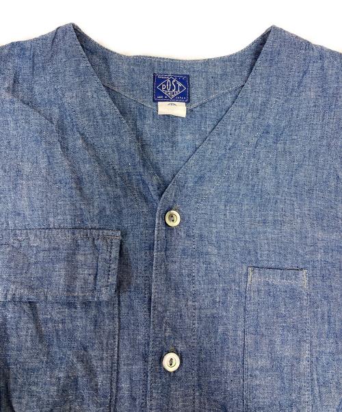 POST O'ALLS（ポストオーバーオールズ）POST O'ALLS (ポストオーバーオールズ) BDU Shirt ブルー サイズ:Ｓの古着・服飾アイテム
