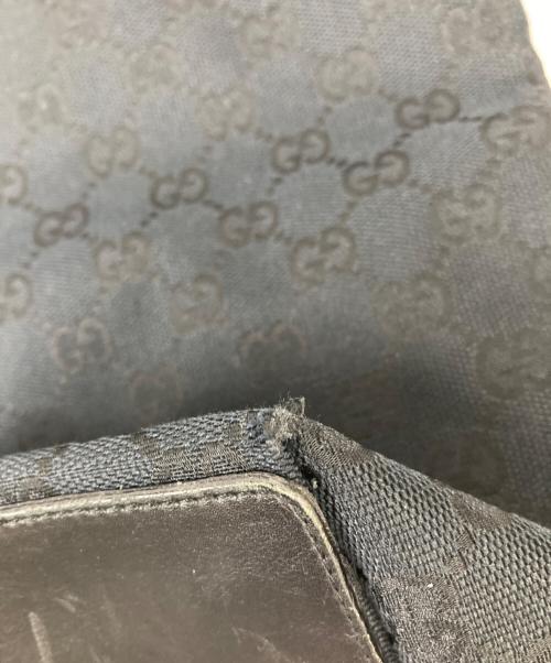 GUCCI（グッチ）GUCCI (グッチ) GGキャンバストートバッグ ブラックの古着・服飾アイテム