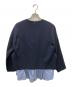ENFOLD (エンフォルド) プルオーバーブラウス ネイビー×ブルー サイズ:38：8000円