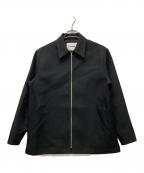 JIL SANDERジルサンダー）の古着「ZIP OVERSHIRT JACKET/ウールジップアップシャツジャケット」｜ブラック
