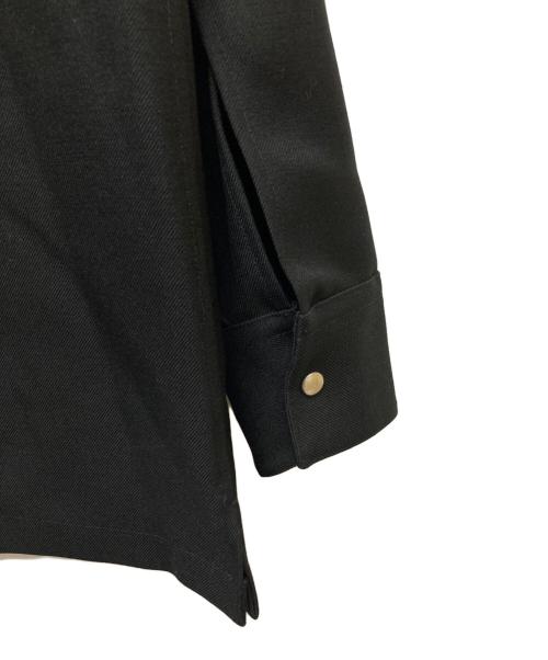 JIL SANDER（ジルサンダー）JIL SANDER (ジルサンダー) ZIP OVERSHIRT JACKET/ウールジップアップシャツジャケット ブラック サイズ:44の古着・服飾アイテム