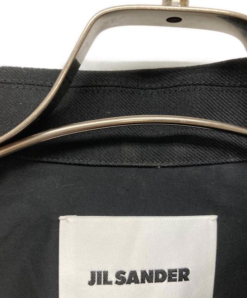 JIL SANDER（ジルサンダー）JIL SANDER (ジルサンダー) ZIP OVERSHIRT JACKET/ウールジップアップシャツジャケット ブラック サイズ:44の古着・服飾アイテム