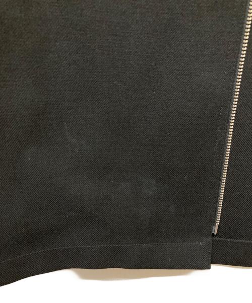 JIL SANDER（ジルサンダー）JIL SANDER (ジルサンダー) ZIP OVERSHIRT JACKET/ウールジップアップシャツジャケット ブラック サイズ:44の古着・服飾アイテム