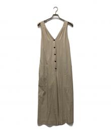 COLUMN（コラム）の古着「Layered dress overalls」｜ベージュ