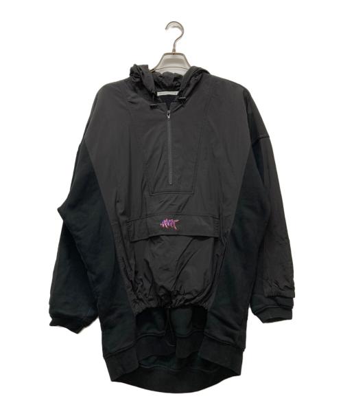 ALEXANDER WANG（アレキサンダー・ワン）ALEXANDER WANG  (アレキサンダー・ワン) ハーフジップナイロンジャケット ブラック サイズ:M/Lの古着・服飾アイテム