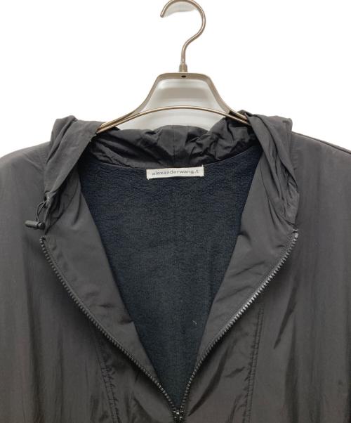 ALEXANDER WANG（アレキサンダー・ワン）ALEXANDER WANG  (アレキサンダー・ワン) ハーフジップナイロンジャケット ブラック サイズ:M/Lの古着・服飾アイテム