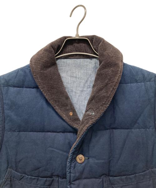45R（フォーティファイブ・アール）45R (フォーティファイブ・アール) ショールカラーダウンベスト ネイビー サイズ:-の古着・服飾アイテム