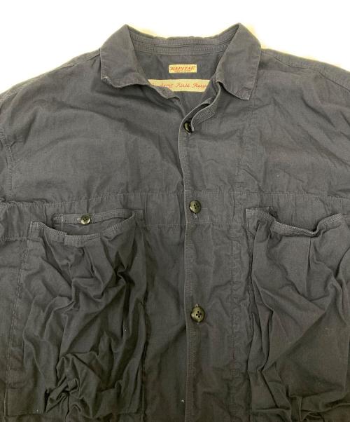 KAPITAL（キャピタル）KAPITAL (キャピタル) 変形マルチポケットシャツ ネイビー サイズ:Ｌの古着・服飾アイテム