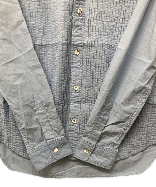 KAPITAL（キャピタル）KAPITAL (キャピタル) ピンタックラウンドカラーシャツ ブルー サイズ:3の古着・服飾アイテム