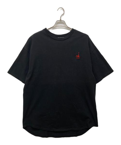 CVTVLIST（カタリスト）CVTVLIST (カタリスト) ロゴワッペン付きTシャツ ブラック サイズ:2の古着・服飾アイテム