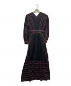 LOKITHOロキト）の古着「Jacquard knit dress」｜ブラック