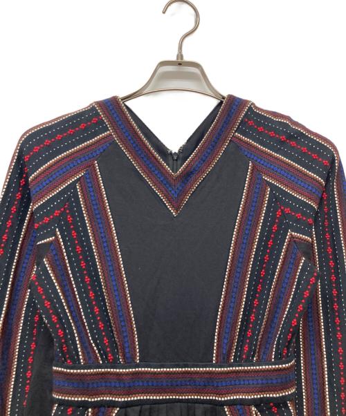 LOKITHO（ロキト）LOKITHO (ロキト) Jacquard knit dress ブラック サイズ:1の古着・服飾アイテム