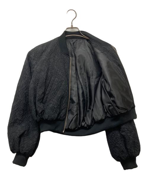 cygne（シーニュ）cygne (シーニュ) ジャガードブルゾンFanny ブラック サイズ:1の古着・服飾アイテム