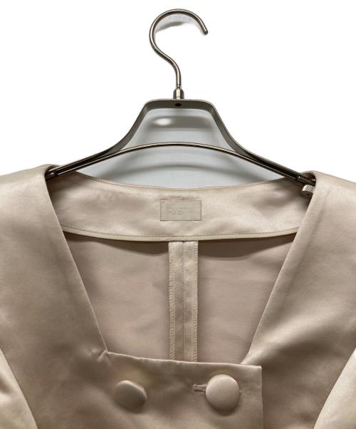 cygne（シーニュ）cygne (シーニュ) サテンジャケット Claire ベージュ サイズ:1の古着・服飾アイテム