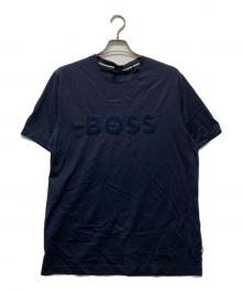 BOSS HUGO BOSS（ボス ヒューゴボス）の古着「ビッグロゴTシャツ」｜ネイビー