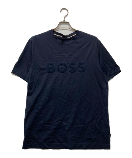 BOSS HUGO BOSS（ボス ヒューゴボス）BOSS HUGO BOSS (ボス ヒューゴボス) ビッグロゴTシャツ ネイビー サイズ:XLの古着・服飾アイテム
