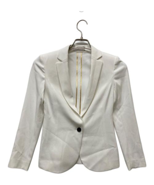 BEIGE（ベイジ）BEIGE (ベイジ) 【洗える】LUIZA / テーラードジャケット ホワイト サイズ:30の古着・服飾アイテム