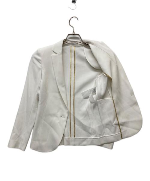 BEIGE（ベイジ）BEIGE (ベイジ) 【洗える】LUIZA / テーラードジャケット ホワイト サイズ:30の古着・服飾アイテム