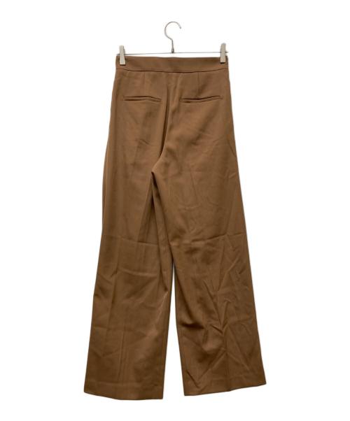 BEIGE（ベイジ）BEIGE (ベイジ) STEVIA / ウール混タックワイドパンツ ブラウン サイズ:4の古着・服飾アイテム