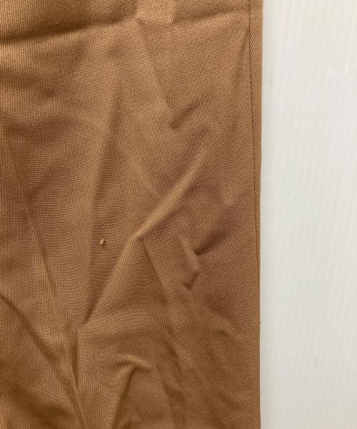 BEIGE（ベイジ）BEIGE (ベイジ) STEVIA / ウール混タックワイドパンツ ブラウン サイズ:4の古着・服飾アイテム