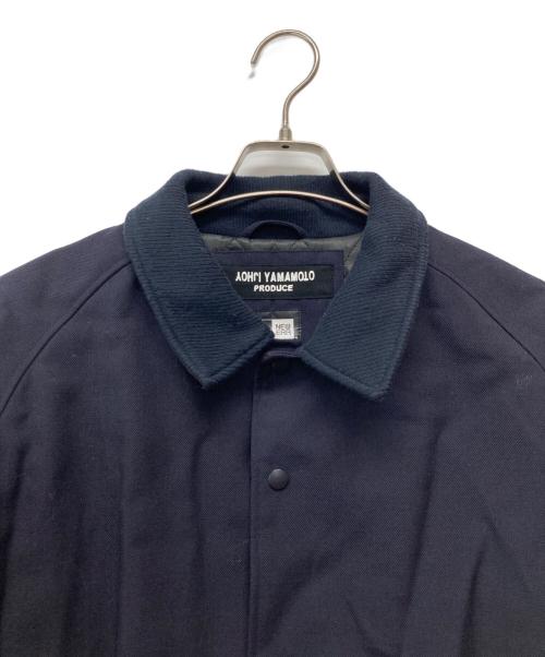 YOHJI YAMAMOTO（ヨウジヤマモト）YOHJI YAMAMOTO (ヨウジヤマモト) New Era (ニューエラ) WOOL COACH JACKET/HR-Y30-145 ネイビー サイズ:XXLの古着・服飾アイテム